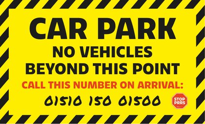 Car park sign